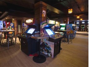 They’re calling it a bar-cade, a games area just off the new pub in the Denizen Hall, located in the Grand Hotel, 10311 103rd Ave.