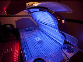 A tanning bed is shown in North Vancouver, B.C. Tuesday, March, 20, 2012.