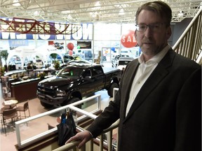Tom Orysiuk, CEO of AutoCanada, Canada's only publicly traded auto dealership network, in Edmonton on Tuesday,  Sept. 22, 2015. AutoCanada's share price has stumbled as oil prices have plunged, but its growing national footprint should help to offset some of the weakness in its Alberta home market.