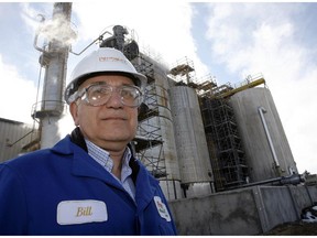 This March 20, 20078 file photo shows Bill Churchward, general manager of Permolex, in front of an ethanol production plant in Red Deer.