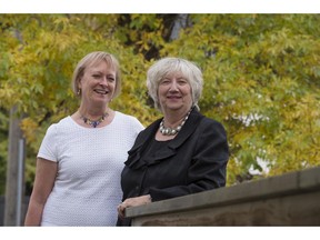 The Laurel Awards were presented Wednesday to several groups, including Uncles and Aunts At Large Edmonton Area Society. From left, society president Sue Marsden and executive director Alice Rachynski.