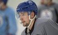 Russian winger Anton Slepyshev is back at Oilers camp this season, more comfortable with the NHL game as well as the English language.