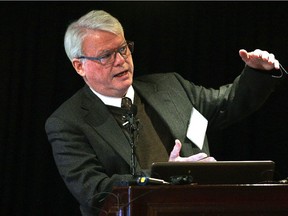 EDMONTON, ALBERTA: FEBRUARY 12, 2015 - John Rose, Chief Economist for the City of Edmonton, gives a presentation on Edmonton‚Äôs current economic outlook at the Sutton Hotel in Edmonton on February 12, 2015. (PHOTO BY LARRY WONG/EDMONTON JOURNAL)