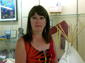 Charlene Bearhead, Education Lead, Centre for Truth and Reconciliation, at NAIT on September 21, 2015.