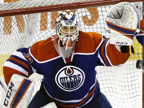 Edmonton Oilers goalie Anders Nilsson.