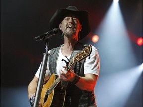 Canadian country music artist Paul Brandt performs in concert at Rexall Place in Edmonton on Sept. 30, 2015.
