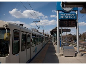 The McKernan Belgravia Station is one of six that now offer free Wi-Fi to Edmonton transit commuters.