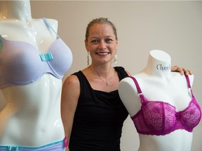 Dawn Bell, owner and fitter at Dawn's Bra-tique in Edmonton. Her shop carries over 500 styles of bras.