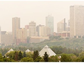 Edmonton's air quality has deteriorated to moderate risk.