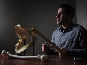 The wait for hip replacement surgery can be up to a year, writes Judy Craig. This June 14, 2012 file photo shows Armen Bakirtzian, co-founder of a Waterloo, Ont., medical service start-up that's developing software to aid surgeons.