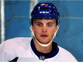 JASPER, ALTA: July 3, 2014 -- Dillon Simpson #79 takes part in the Edmonton Oilers annual prospect development camp in Jasper, July 3, 2014. (Ed Kaiser -Edmonton Journal)