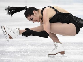 Canada's Kaetlyn Osmond performs her short program in the women's figure skating competiton at the Sochi Winter Olympics on Feb. 19, 2014, at Sochi, Russia.