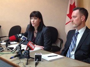 left to right- Jill Clayton and Brian Hamilton . photo: KEITH GEREIN. JANUARY 23, 2014.