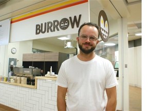 Nate Box, owner of The Burrow, says Edmonton Transit is helping find solutions to problems the eatery has encountered since opening in Central LRT Station.