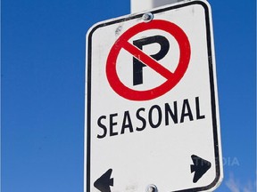 Seasonal no-parking routes to improve snow-clearing operations were approved by Edmonton city council in 1975.
