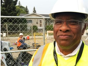 Siri Fernando, subsurface utility specialist for the City of Edmonton, spoke on Wednesday, Aug. 24, to media and concerned residents about repairs to the sewer trunk line at 151st Street and 99th Avenue.