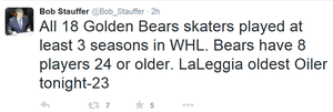 Stauffer Bears tweet