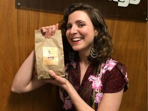 The multi-talented local musician, Colleen Brown, has developed a line of gluten-free granola that she sells at concerts. Photo by Liane Faulder