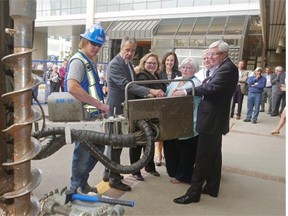 A sod turning was held at the University of Alberta Hospital on August 27, 2015 to mark a milestone for the University of Alberta Hospital Foundation’s investment in a brain surgery centre.