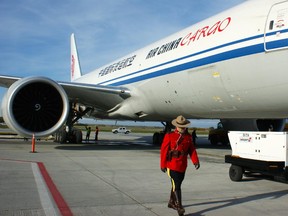 Air China Cargo's first Canadian freighter service between China and Canada was celebrated with an event at the Edmonton International Airport on Friday, Sept. 25, 2015.