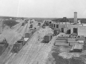 Grand Trunk Pacific railyards in Edmonton