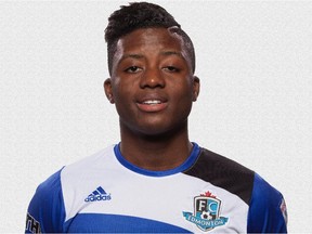 FC Edmonton midfielder Hanson Boakai