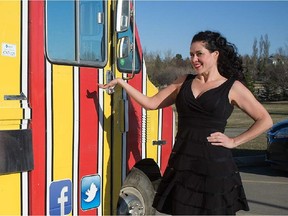 Liana Greniuk shows off her Hot Mess food truck