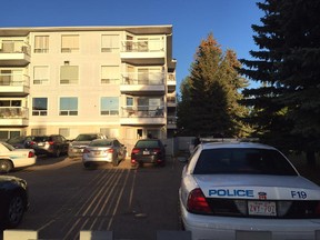 Edmonton police responded to a report of a shooting at this condo complex in northwest Edmonton on the morning of Sept. 3, 2015.