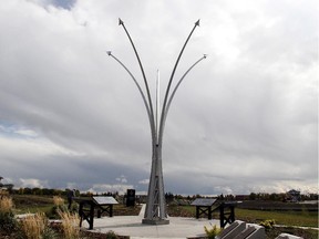 The Ad Astra monument erected by the Griesbach RCAF Commemorative Society will be dedicated Sunday, Sept. 20 at 1 p.m.