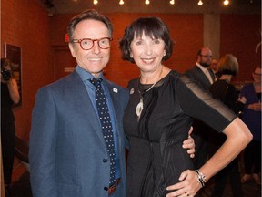 Citadel artistic director Bob Baker, left, and Carol Bentley at the Citadel Theatre's 50th Anniversary party on Sept. 24.