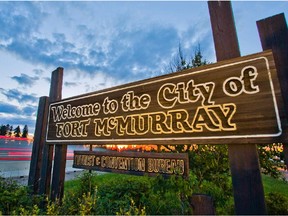 Welcome to Fort McMurray sign