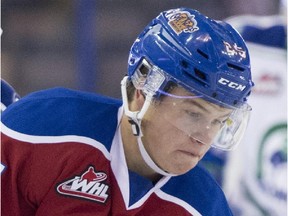 Lane Bauer scored two goals for the Edmonton Oil Kings against the Moose Jaw Warriors Friday night.