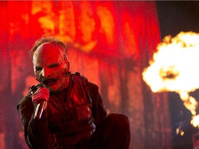 Slipknot frontman Corey Taylor performs at Rexall Place on Oct.18, 2015, in Edmonton.