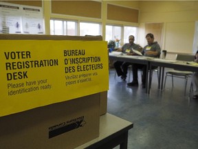 Advance polling stations in Edmonton.