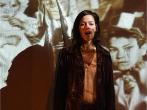 Mireille Moquin in a scene from Les Blues des Oubliees at La Cite Francophone Theatre