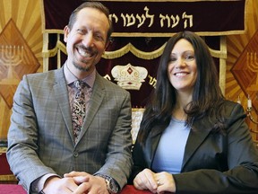 Rabbi Daniel Friedman and his wife Batya Friedman, spiritual leaders of the Beth Israel synagogue.