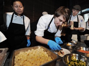 Chef Doreen Prei, centre, will create a five-course German dish as part of Relish Fest.