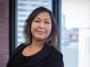 Tammy Charland-McLaughlin, vice- presiden, operations for Primco Dene Group, at an aboriginal business conference Friday at MacEwan University.