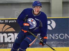 EDMONTON, ALTA: SEPTEMBER 19, 2015 -- Edmonton Oilers Ryan Nugent-Hopkins (93) at training camp in Leduc, September 19, 2015. (ED KAISER/EDMONTON JOURNAL)