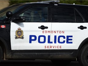 A police vehicle in Edmonton on Thursday Sept. 10, 2015.