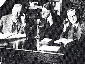 Direct telephone service linked the province with other parts of Canada and the United States on Oct. 21, 1925.