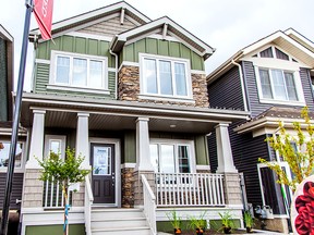 One of many rear laned homes available in The Orchards at Ellerslie.