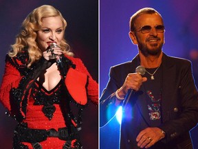 Madonna performs at Rexall Place in Edmonton on Oct. 11 and 12, while Ringo will perform at the Jubilee Auditorium on Oct. 12.