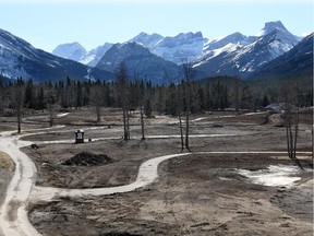 The Kananaskis Golf Course, under repair from 2013 flood damage, is shown in this April 8, 2015 file photo.