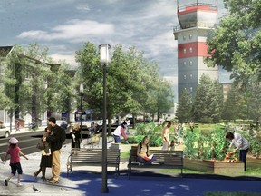 Conceptual images of the Blatchford dedevelopment at the old City Centre Airport site.