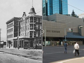 The King Edward Hotel in 1913, on a downtown corner now occupied by Holt Renfrew and the Manulife Building.