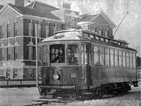 Edmonton's first street car began operating in 1908.