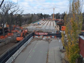 The 102nd Avenue bridge might not be complete until Sept. 2016.