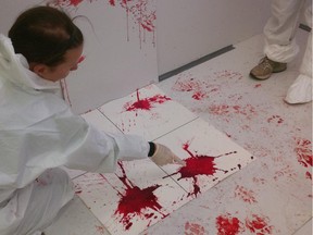 The Edmonton Police Service's crime scenes investigation unit is hosting a 40-hour basic bloodstain pattern recognition course this week for 12 investigators from police agencies in Edmonton, Medicine Hat, Camrose and Calgary.