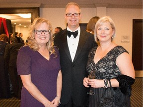 From left, Pam Miller, Nolan Berg and Cindy Berg at Kids Kottage's Gotham Gala on Oct. 16.
